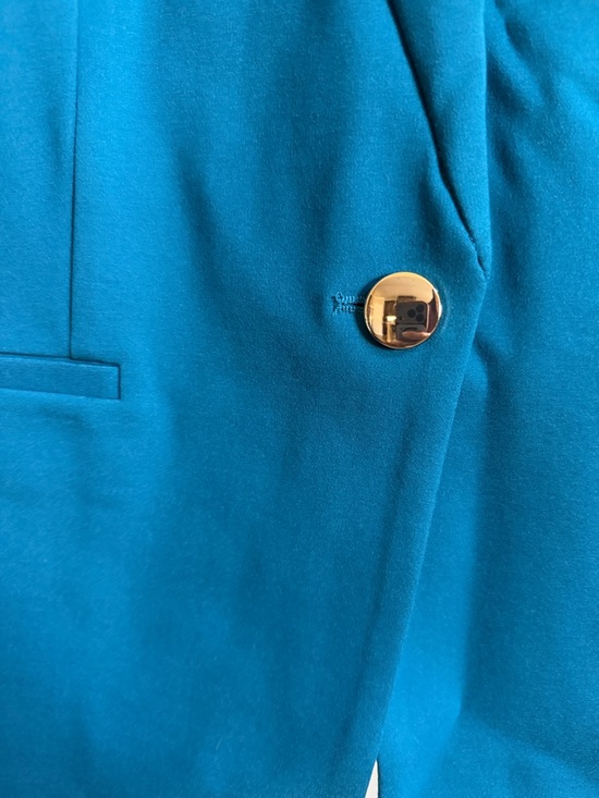 Eloquii The Ultimate Stretch Teal Single-Button Blazer Sz 18 - Picture 5 of 12